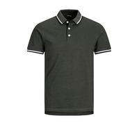 JACK & JONES Mens Jjepaulos + Fit Polo Shirt, Dark Green, 3XL