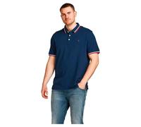JACK & JONES Mens Jjepaulos Polo Noos Ps T-Shirt, Navy, L UK