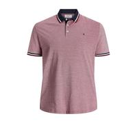 JACK & JONES Mens Jjepaulos Polo Noos Ps T-Shirt, Red, 4XL Plus UK