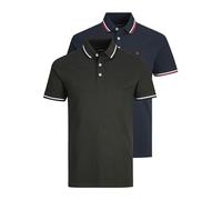 Jack & Jones Paulos Short Sleeve Polo 2 Units Blue 2XL Man