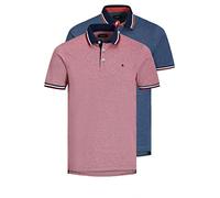 Jack & Jones Paulos 2 Units Short Sleeve Polo Red,Blue XL Man