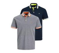 JACK & JONES Men's Jjepaulos Polo SS 2pk MP T-Shirt, XXL