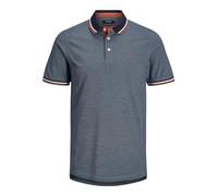 Jack & Jones Men's Jjepaulos Polo Ss Noos Polo Shirt, Denim Blue, S