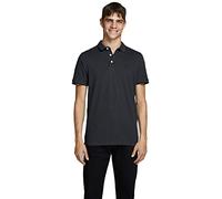 Jack & Jones Men's Jjepaulos Polo Ss Noos Polo Shirt, Grey (Denim Blue: Slim Fit ), XL