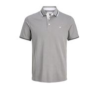 JACK & JONES Men's Jjepaulos Polo SS Noos Polo Shirt, Ultimate Grey, L