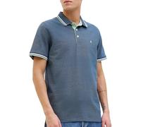 JACK&JONES Men's Jjepaulos Polo SS Noos Shirt, Ocean View/Detail:Play, XS
