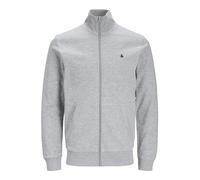 JACK & JONES Mens Jjepaulos Zip Noos Sweatshirt, Light Grey Mix, S UK