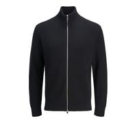 JACK & JONES Men's Jjeperfect Knit Zip Cardigan Sn, Black, S