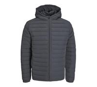 JACK & JONES Men's Jjerecycle Raw Puffer Hood Noos Jacket, Asphalt, S