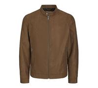 JACK&JONES Men's JJEROCKY Clean Jacket NOOS, Cognac/Detail:Fake Suede, L