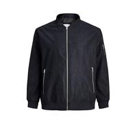 JACK & JONES Men's Jjerocky Faux Suede Bomber Noos Pls Jacket, Jet Black, XXL