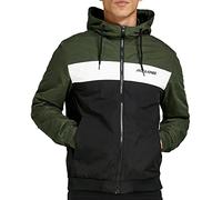 JACK & JONES Men's Jjerush Blocking Hood Bomber Jacket, Green, M