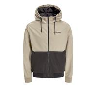 JACK & JONES Men's Jjerush Hood Bomber Noos Pls Bomber Jacket, Coriander, 3XL