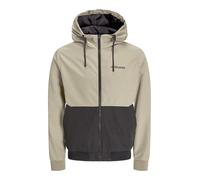 JACK & JONES Men's Jjerush Hood Bomber Noos Short Jacket, coriander, L