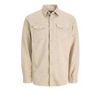 Jack & Jones Sheridan Long Sleeve Shirt Beige S Man