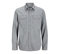 Jack & Jones Essential Sheridan Long Sleeve Shirt Grey M Man