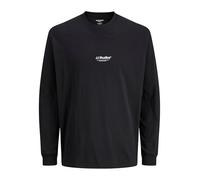 JACK & JONES Mens Jjesoho Tee Ls Crew Neck Noos, Black, XXL UK