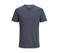 Jack & Jones Men's Jjesplit Neck Tee Noos T Shirt, Navy Blazer, XL UK