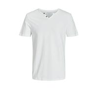 JACK & JONES Men's Jjesplit Neck Tee Ss Noos T-Shirt, Cloud Dancer, XL