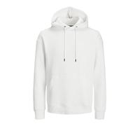 JACK&JONES Men's JJESTAR BASIC SWEAT HOOD Hooded Sweatshirt, Cloud Dancer, L