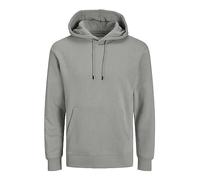 JACK & JONES Men's Jjestar Basic Sweat Hood Noos Sweatshirt, Ultimate Grey, S