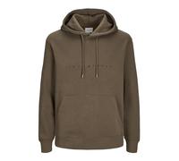JACK & JONES Mens Jjestar Jj Noos Hooded Sweatshirt, Brown, M UK