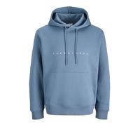 JACK & JONES Men's Jjestar Jj Sweat Hood Noos Pls, Blue Mirage, 4XL