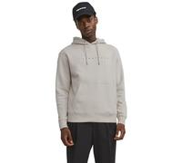 JACK & JONES Men's Jjestar Jj Sweat Hood Noos Sweatshirt, Moonbeam, M
