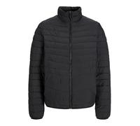 JACK & JONES Men's Jjestate Packable Puffer Collar Noos Quilted Jacket, black, XL