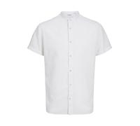 JACK & JONES Men's Jjesummer Band Shirt Ss Sn Short-Sleeved, White, S