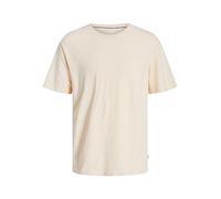 JACK & JONES Men's Jjesummer Linen Tee Ss O-Neck Sn Short-Sleeved Shirt, Apricot Ice, M