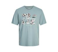 JACK & JONES Men's Jjfloor Tee Ss Crew Neck T-Shirt, Goblin Blue, XS