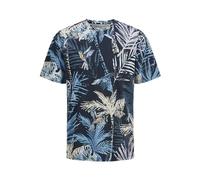 JACK & JONES Men's Jjhawaii AOP Tee SS Crew Neck Mni, Sky Captain, 4 Years