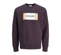 JACK & JONES Men's Jjhayato Sweat Crew Neck BTS, Plum Perfect, M