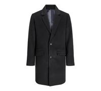JACK & JONES Men's Jjhays Wool Blend Coat, Black, L