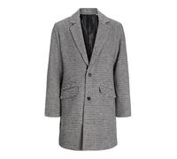 JACK&JONES Men's JJHAYS Wool Blend Coat, Seal Brown/Detail:Houndstooth, XL