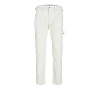 JACK & JONES Men's JJICHRIS JJUTILITY MF 718 Jeans, Ecru, 33W / 32L
