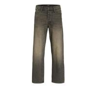 JACK & JONES Men's Jjieddie Jjoriginal Sq 542 Wide Jeans, Black Denim, 32 W/32 L
