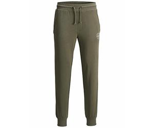 JACK & JONES Men's Jjigordon Jjshark Sweat Pants at Noos Tracksuit Bottoms, Dusty Olive, XL