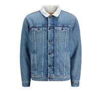 Jack & Jones Sherpa Sq 024 Sn Denim Jacket Blue M Man