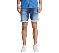 JACK & JONES Men's Jjirick Jjicon Shorts Ge 851 I.k. STS, Blue (Blue Denim Blue Denim), 22 (Size: Small)