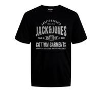 JACK & JONES Men's Jjjeans Tee Ss O-Neck T-Shirt, Black, S
