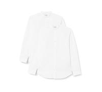 JACK & JONES Men's Jjjoe Ls Mao 2MP Business Shirts, White/Pack: White, M