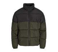 JACK & JONES Men's Jjmaze Puffer Jacket-Rosin - BLACK BLOCKING-S