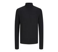 JACK & JONES Men's Jjpannel Knit Roll Neck Aw24 Jumper, Black, XL