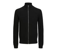 Jack & Jones Men's Jjpannel Knit Zip Cardigan Aw25, Black, XL