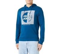 JACK & JONES Men's Jjstein Sweat Hood Hooded Sweatshirt