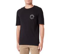 Jack & Jones Men's Jjwarrior Tee SS Crew Neck T-Shirt, Black/Print:Small, S