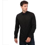 Jack & Jones Mens Joe Long Sleeve Shirt in Black - Size X-Large
