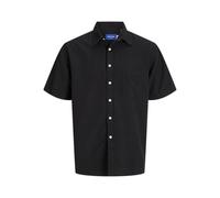 JACK & JONES Men's Joralmeria Structure Shirt SS, Black, S